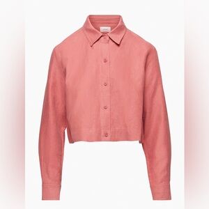 Aritzia Wilfred Proposal Linen Button Down Shirt Effortless Minimalist Chic